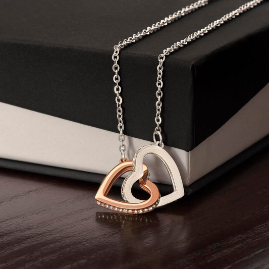 Two Hearts, One Love: Interlocking Necklace for Daughters from Moms and Grandparents