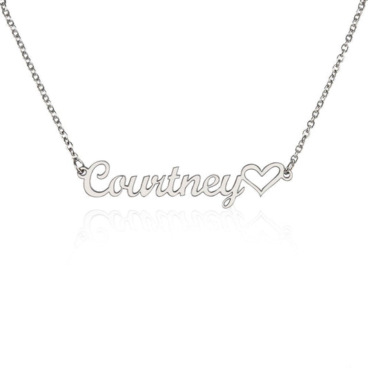 Beautiful Name with a Heart Necklace Perfect for You