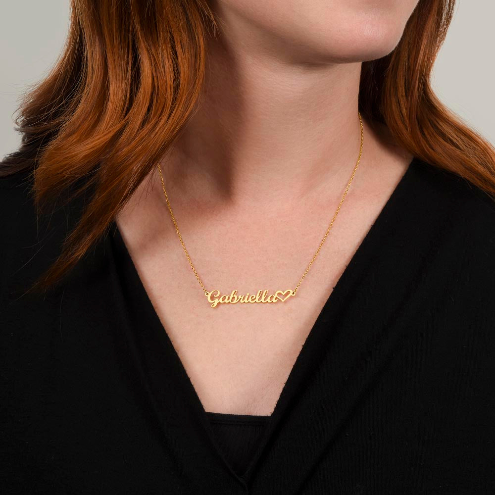 Beautiful Name with a Heart Necklace Perfect for You